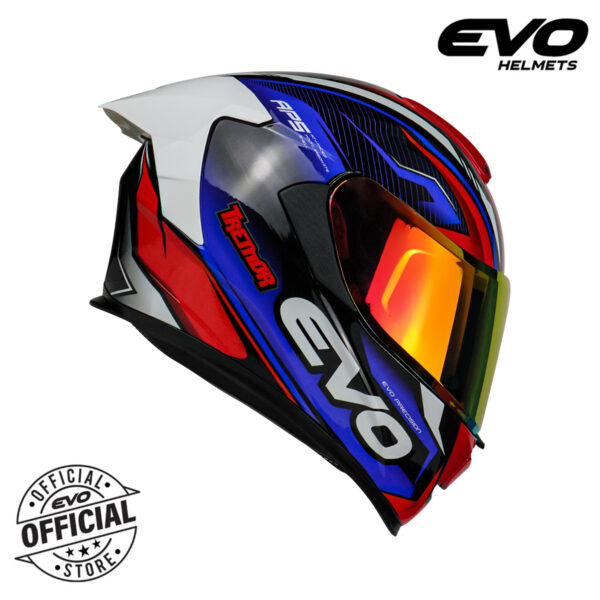 Evo Helmet Full Face GT-Pro Tremor Red Blue