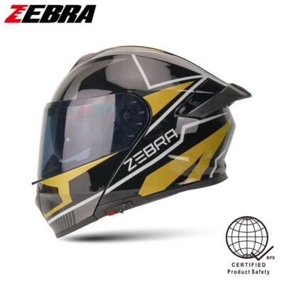 Zebra Helmet Modular A113 Ritzy Edge Black Gold