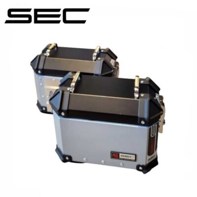 SEC Sidebox DSEC-06088-Sil Universal Alloy Side Pannier - Silver Built 18L