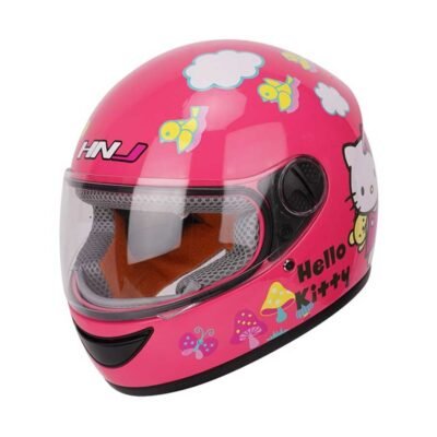 HNJ Helmet Full Face A4-010-K Kids Kitty Rose Red