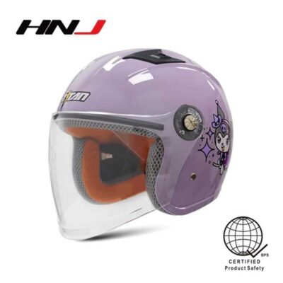 HNJ Helmet Half Face Titan A4-002-K Kids Kuromi Purple