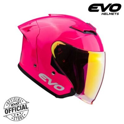 Evo Helmet Half Face TR-X Mono Fuchsia Pink